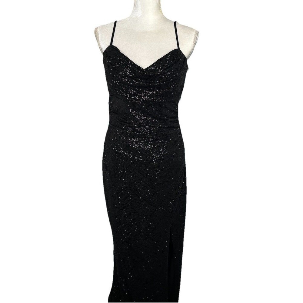 WINDSOR Sparkly Glitter Formal Full Length Gala Party Evening Prom Dress XL